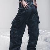 Jeans cargo meccanoflage