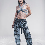 Jeans belted meccanoabstract