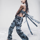 Jeans belted meccanoabstract