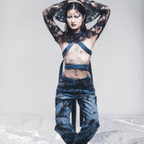 Jeans belted meccanoabstract 00