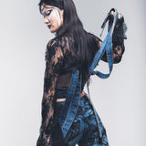 Jeans belted meccanoabstract 00