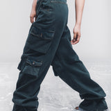 Jeans cargo overdyed